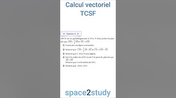 Exercice 11   série 5   Calcul vectoriel   TCSF   Maths