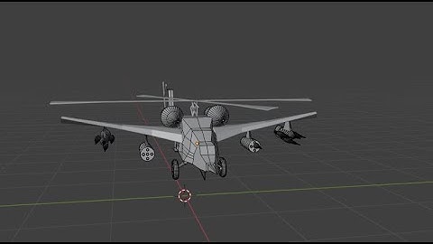 blender helicopter 3D model