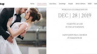 Hookup - Wedding Invite Website Template - 2019