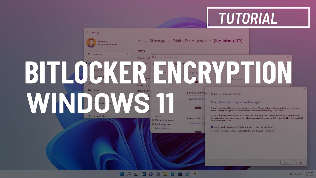  New  Windows 11: Enable BitLocker drive encryption
