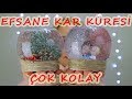 YILBAŞI HEDİYESİ KAR KÜRESİ 🎄 (Kolay Kar Küresi Nasıl Yapılır)