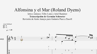 Video thumbnail of "Alfonsina y el Mar - Roland Dyens Tablatura por Jesús Amaya..."