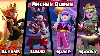 All Archer Queen Skins + Animation & Effect 2024 | Archer Queen  Clash of Clans