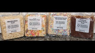 Walmart Marshmallow Treats: Original, Fruity, Cotton Candy & Chocolate Peanut Butter Treat Review