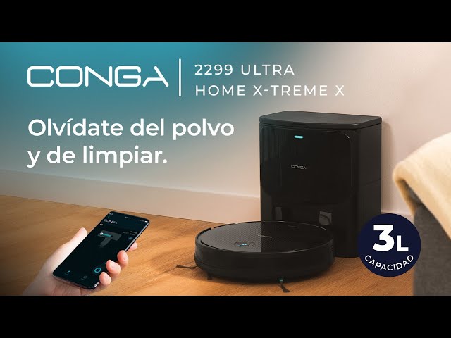 Robot aspirador Conga 2299 Ultra Home X-Treme X con base de autovaciado 