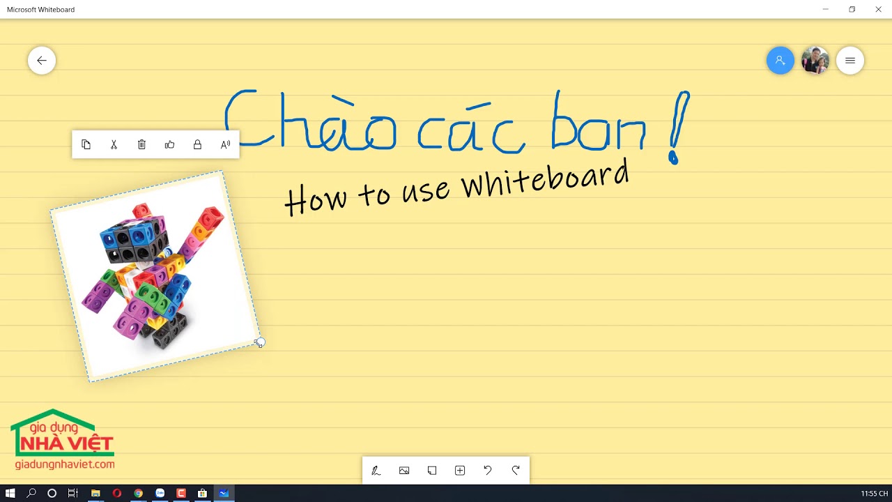 Hướng dẫn sử dụng bảng Microsoft Whiteboard hỗ trợ... - youtube