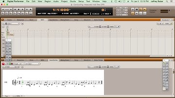 Create A TEMPO MAP for a measured performance in real time with MOTU