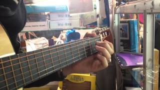 Oud arabic music on an acoustic guitar