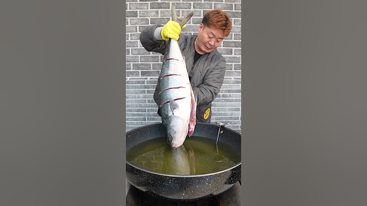 선주 반만한 대방어를 200도 기름에 튀겼더니 맛이? 궁금하제! #shorts