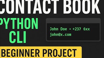 Build a Contact Book in Python (CLI Project for Beginners