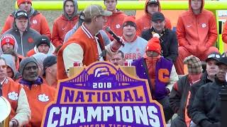 Dabo Swinney at Natty celebration