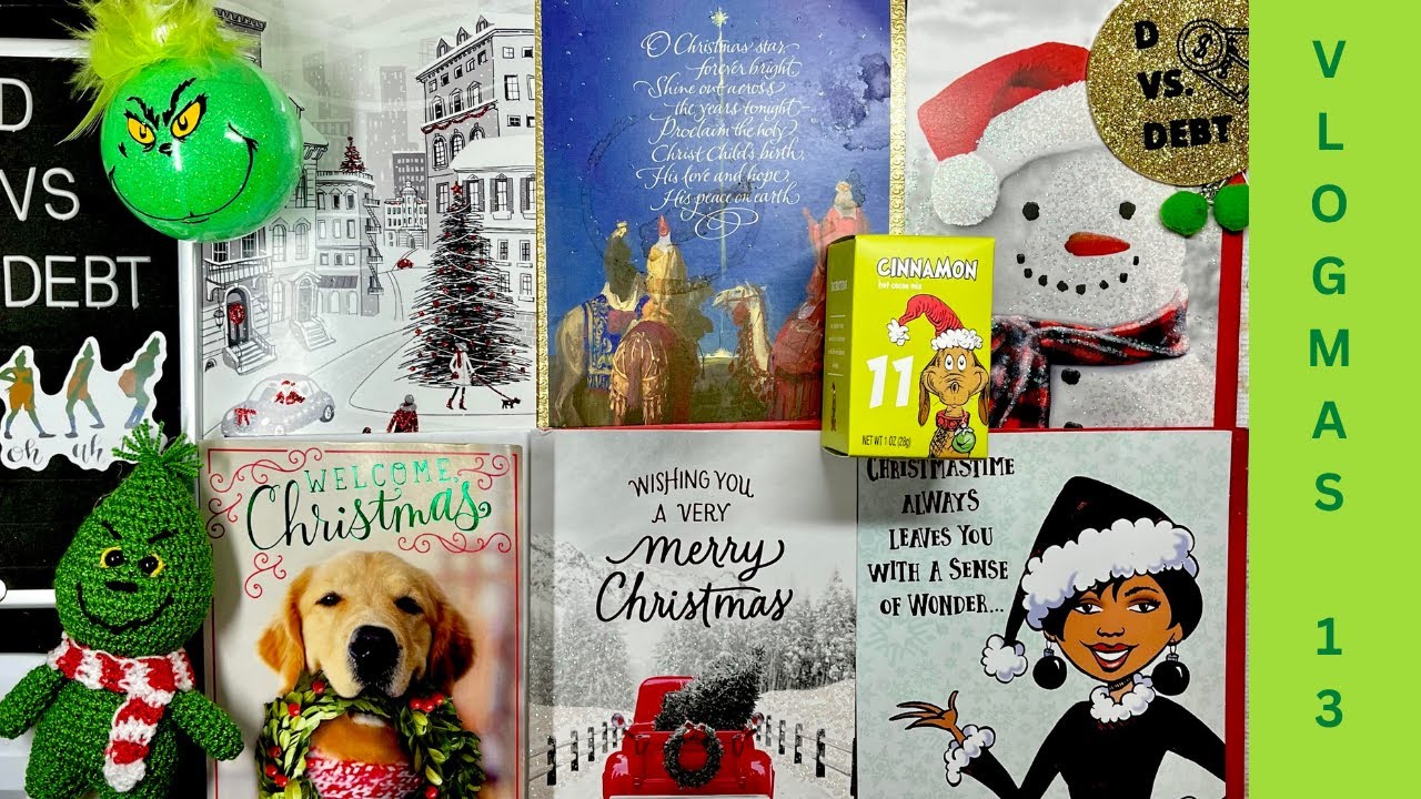 Vlogmas Day 13 Scratchmas savings challenges, D bucks happy mail, debt payment, taste test
