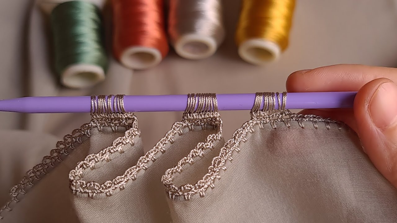 836- ELTİM OYAMA BAKAKALDI 🤩 / en güzel oyalar/ en trend tığ oyaları/ çiçekli oyalar