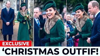 Catherine Dazzles In Christmas Outfif And Adorable Bow Gloves At Christmas Service