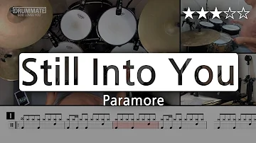 [Lv.08] Still Into You - Paramore  (★★★☆☆) Pop Drum Cover Score book Sheet Lessons Tutorial
