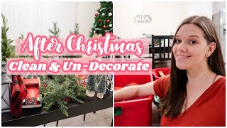 CLEAN \& UNDECORATE WITH ME! TAKING DOWN CHRISTMAS DECOR | EXTREME CLEANING MOTIVATION 2021