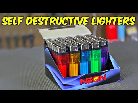Self Destructive Lighters (DON'T TRY THIS)