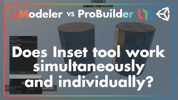 UModeler vs ProBuilder - Does Inset tool work simultaneously and individually?