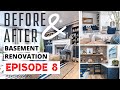 Basement Ideas On A Budget | BEFORE &amp; AFTER Reveal  | One Room Challenge EPISODE 8