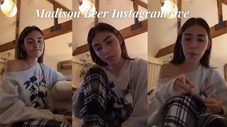Madison Beer Instagram Live: album updates, singing, q&amp;a 8/22/22
