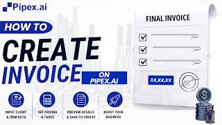Learn how to create a professional Invoice on Pipex.ai with this easy step-by-step tutorial.