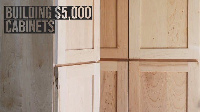 Solid Wood Kitchen Cabinets Stock