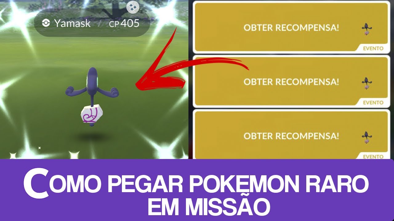 COMO PEGAR FACIL POKEMON RAROS EM MISSÃO - POKEMONGO #COORDSGO