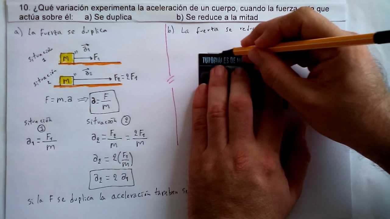 10. APLICACIÓN DE LA SEGUNDA LEY DE NEWTON. F=m a - YouTube