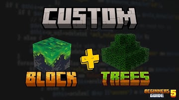 Modding with MCreator - Create custom blocks and generate trees on them