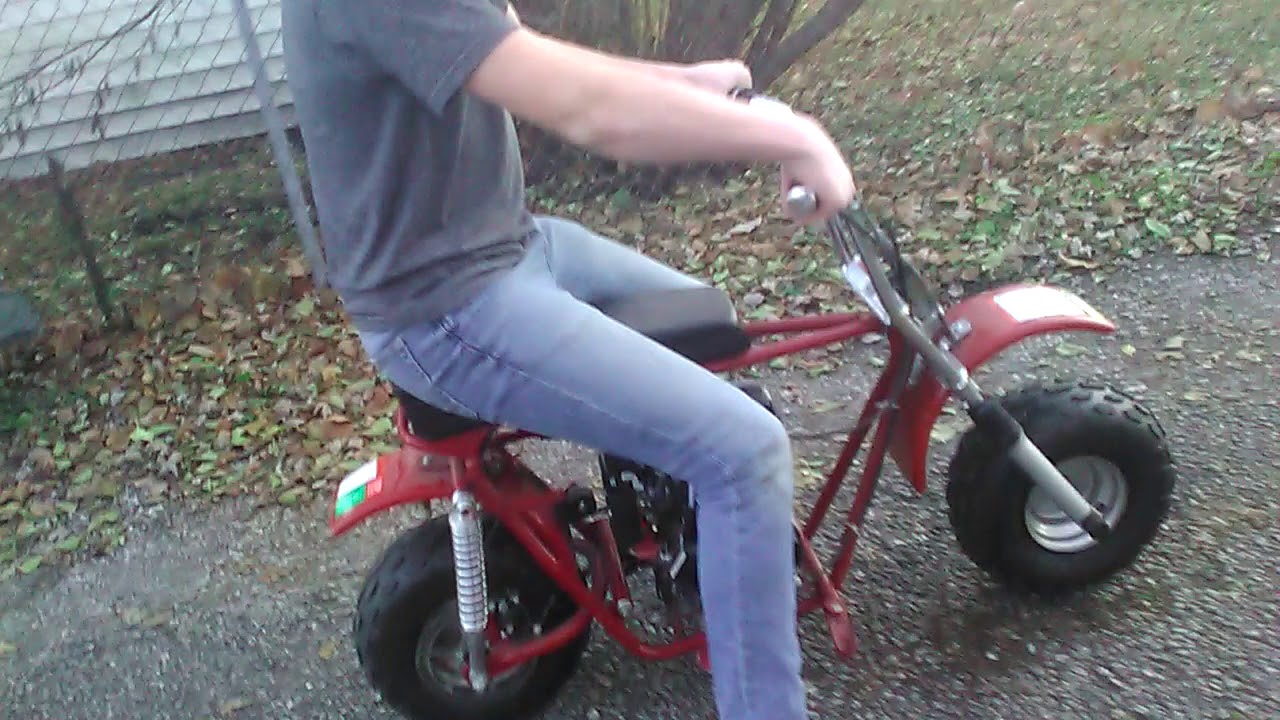 Mini bike speed test YouTube