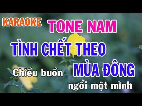 Tình Chết Theo Mùa Đông Karaoke Tone Nam Nhạc Sống - Phối Mới Dễ Hát - Nhật Nguyễn
