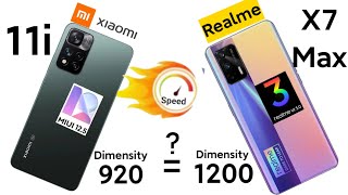 Xiaomi 11i vs Realme X7 Max Speedtest, Ram Management Comparison Dimensity 1200 vs 920 