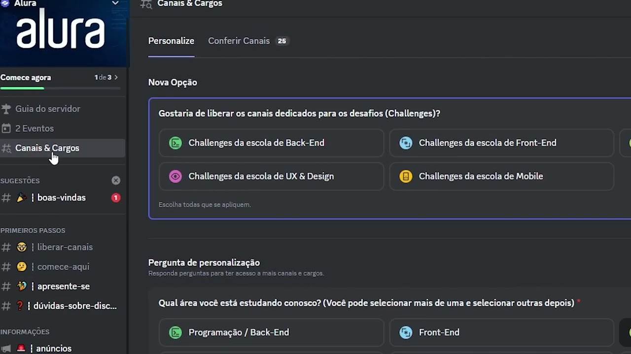 Como participar da comunidade da Alura pelo Discord