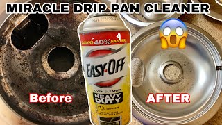 THE BEST WAY TO CLEAN DRIP PANS/NO SCRUBBING/FAST & ONE INGREDIENT [HOW TO CLEAN DRIP PANS]