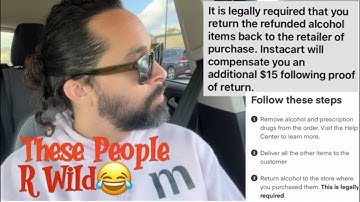 My Instacart Delivery Gone WRONG: Get $15 for Return Deliveries. Instacart| DoorDash How 2 Video