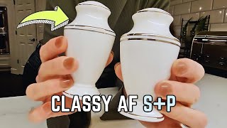 Lenox Federal Platinum China Salt Pepper Shaker Set A Classic and Elegant Touch