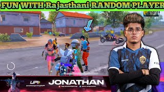 Jonathan Gaming Fun With Random Rajasthani Player | Jonathan Gaming #jonathangaming #jonathanbgmi