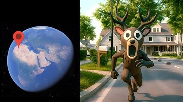 THE DEER Invades on Google Earth! 🌍😰