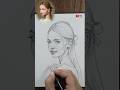 Beauty is in drawing faces  #draw #drawing #loomismethod #shorts