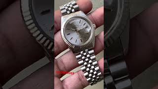 West End Watch Automatic Day&Date All Original Beautiful Silver Dial Swiss Made