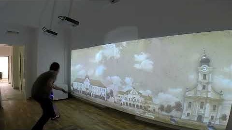 Interactive wall setup time lapse