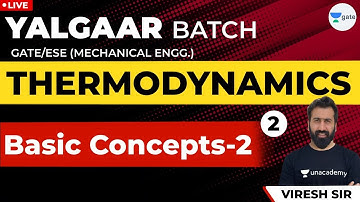 Thermodynamics  | Basic Concepts | Lec 2 |GATE 2021/2022 Exam | Mechanical Engg