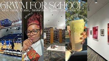 GRWM: first day of school *after winter break* + VLOG!