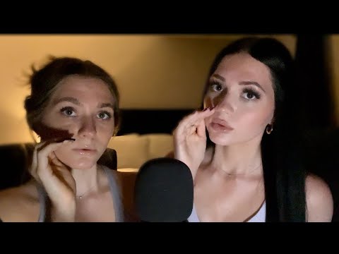 ASMR| 1HR OF PURE TWIN INAUDIBLE WHISPERING (WITH GRACEV)