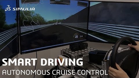 Adaptive Cruise Control | SIMULIA Simpack ADAS on rFactoPro VDPG Handling Long circuit