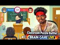 Classroom Puzzle Fight 🔥 | IQ Brain Game Shorts LIVE