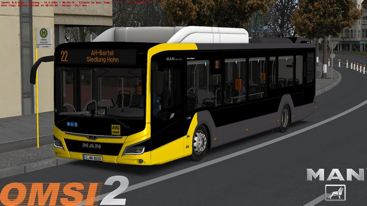 Omsi 2 - Ahlheim & Laurenzbach - Line 22 - MAN New Lion's City 12G