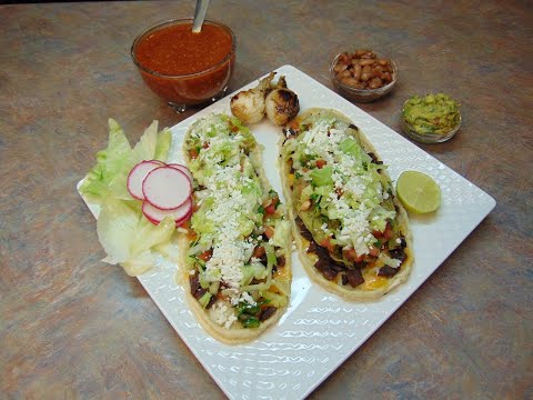 huaraches de carne asada