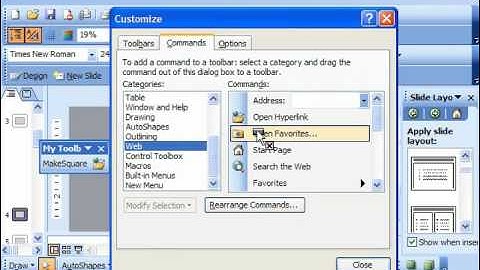 PowerPoint 2003 Tutorial Customizing Toolbars Microsoft Training Lesson 29.2