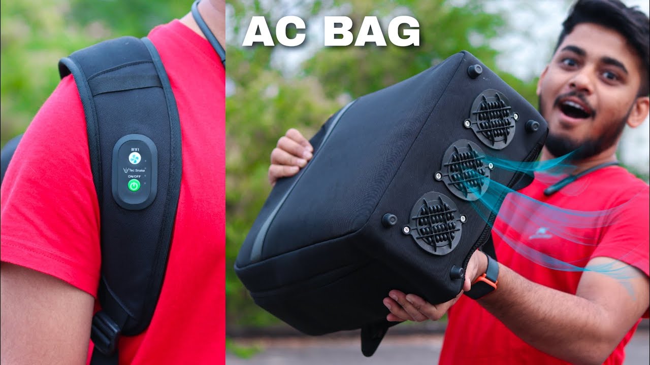 SMART BAG: AC COOLER FAN BACKPACK Your body will cool like ice -